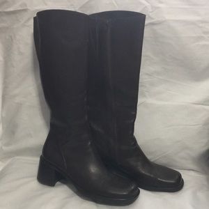 Brown Brass Plum Boots